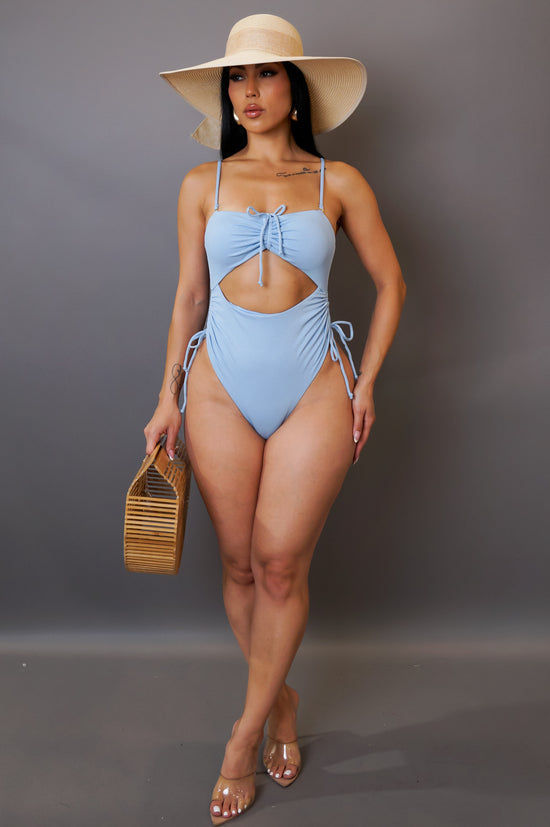 Classy Touch Swimsuit - Blue