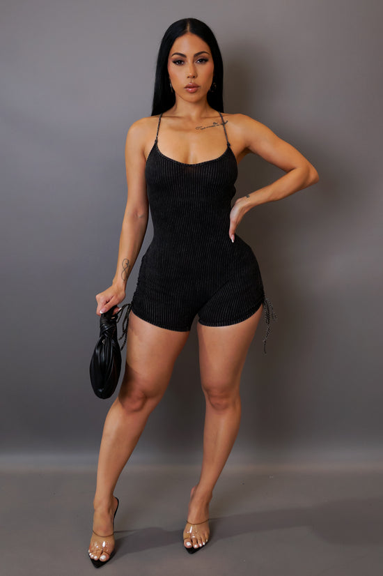 Big Time Romper - Black