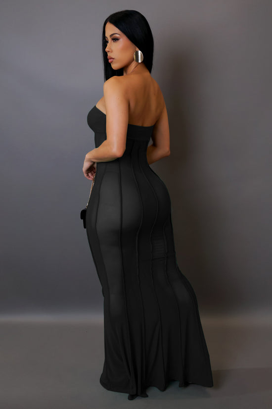 Begging For It Maxi Dress -Black