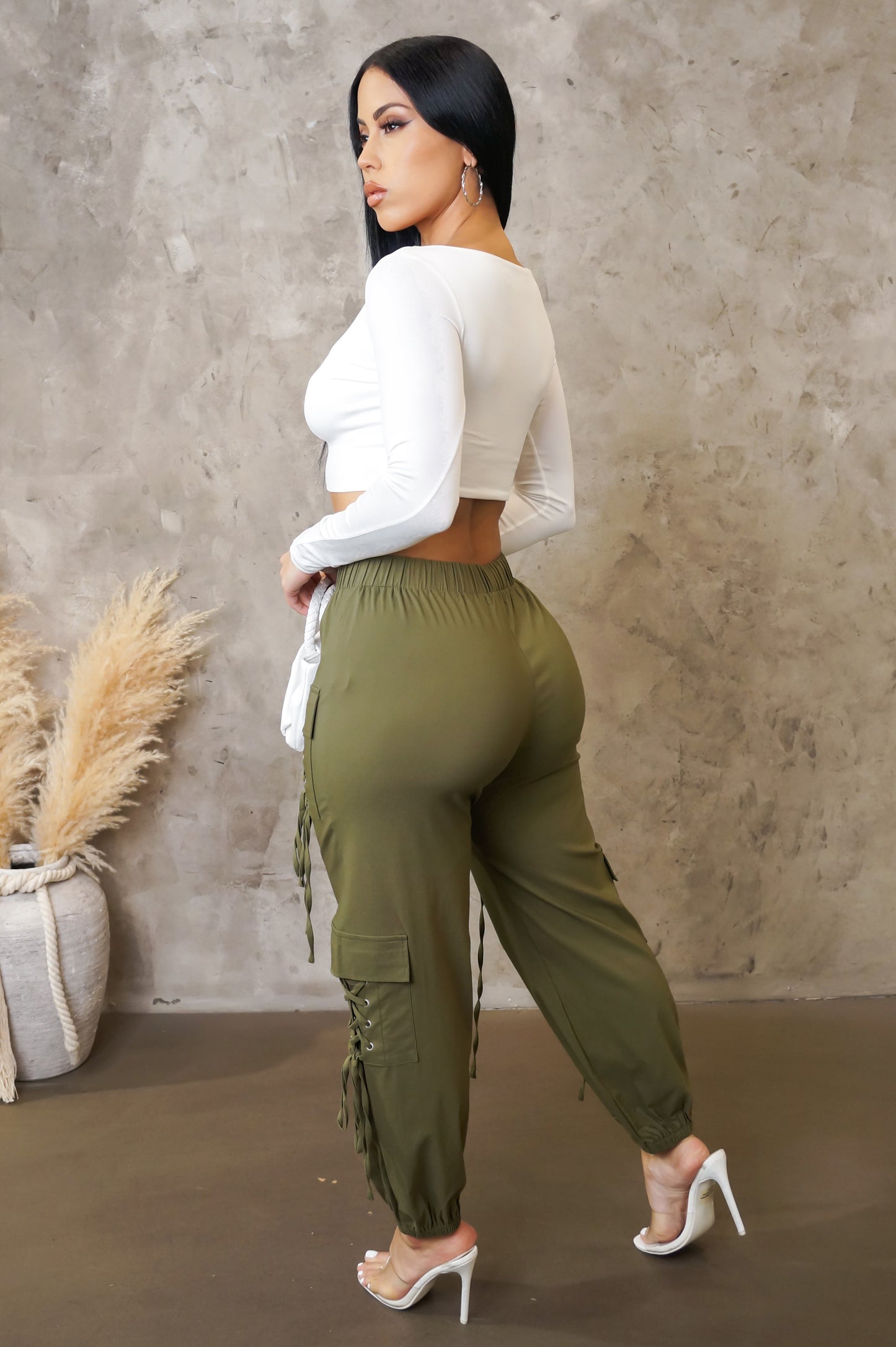 On Top Joggers - Olive