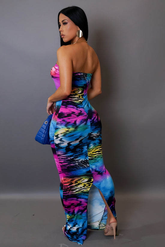 Vegas Night Maxi Dress - Purple