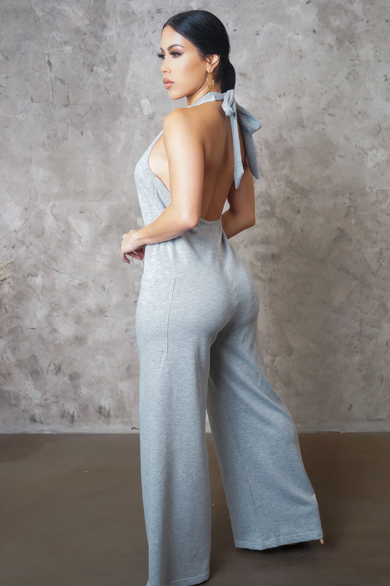 Look For Me Jumpsuit - Grey