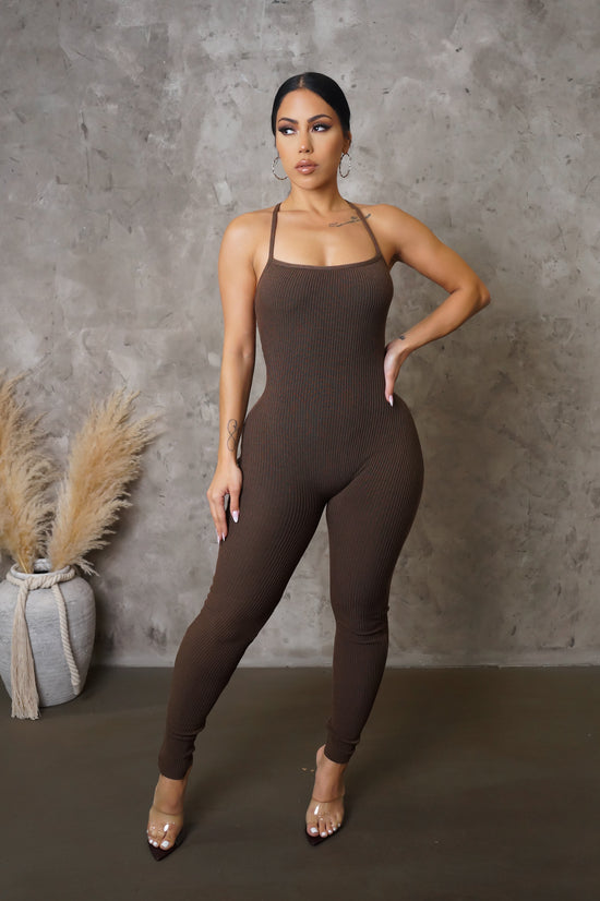 Load image into Gallery viewer, My Enjoyment Jumpsuit - Brown
