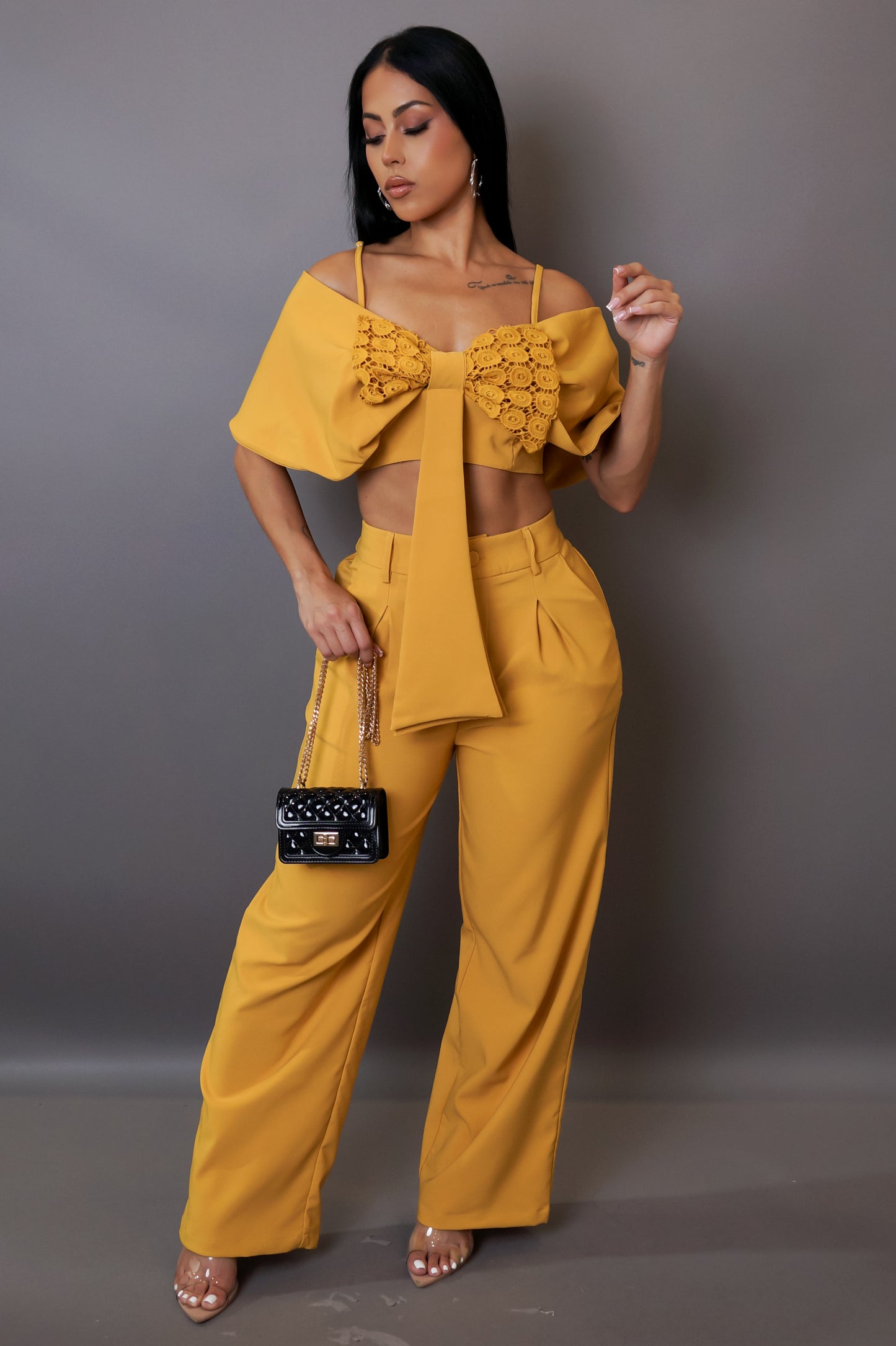 Be Different Pant Set - Yellow