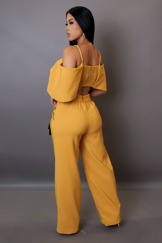 Be Different Pant Set - Yellow