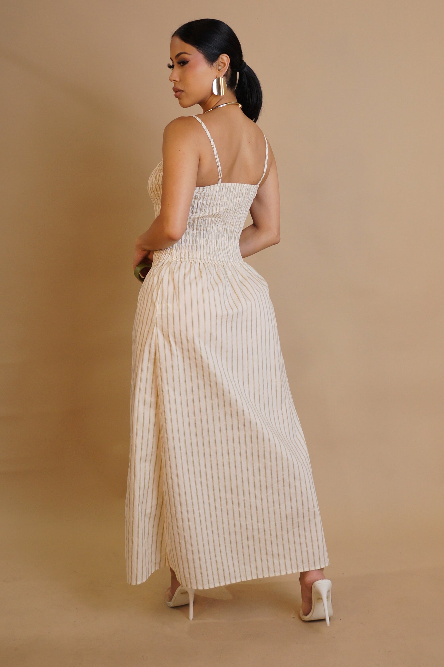 cruise midi dresses Just Cruise Cut-Out Bodice Midi Dress White