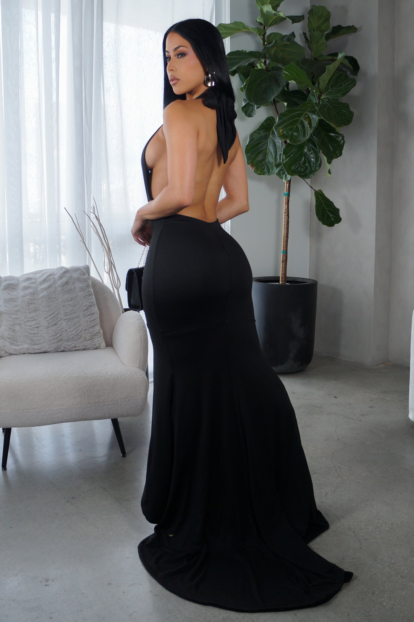 Posh Maxi Dress -Black