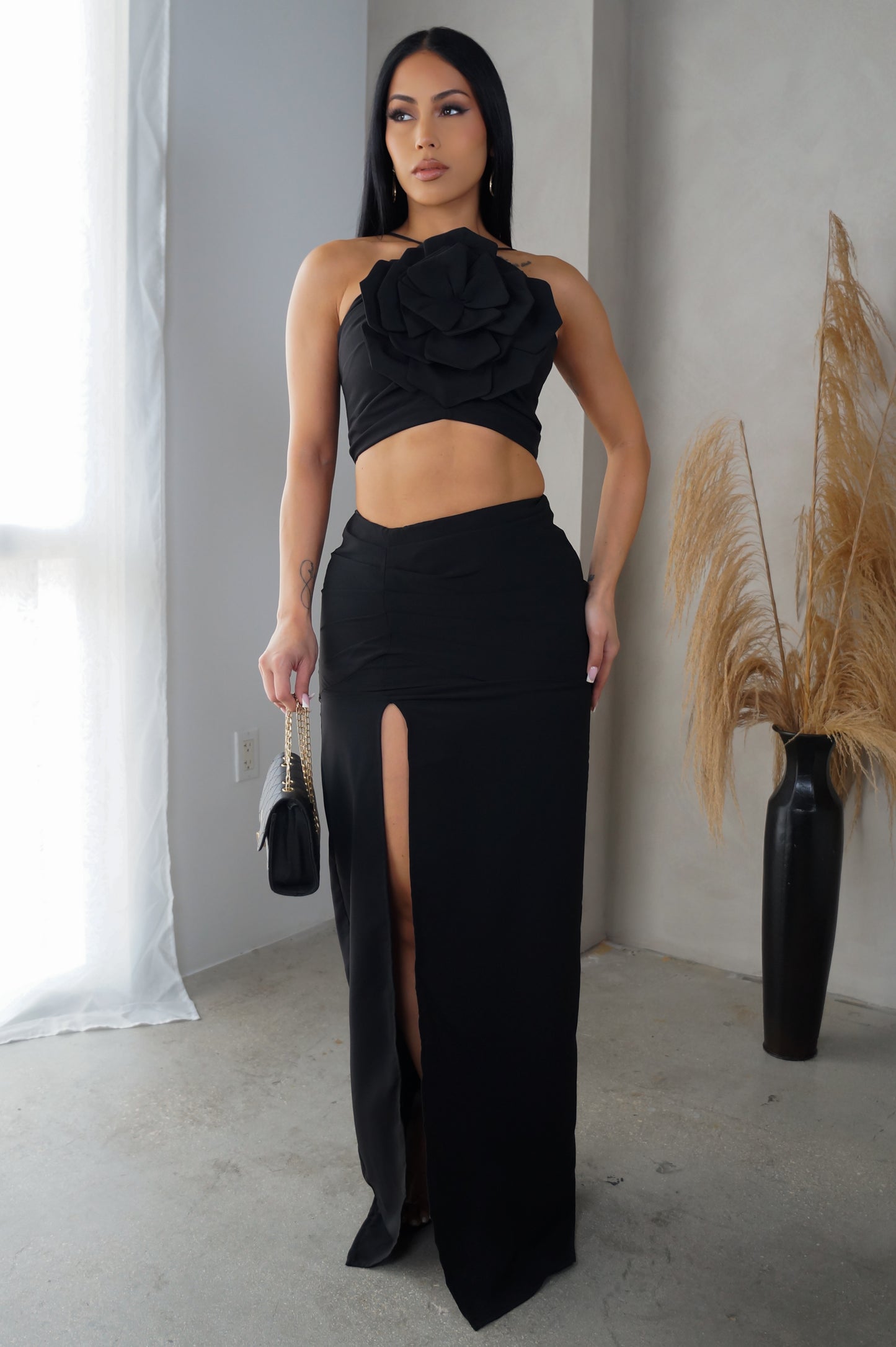 Hey Lover Maxi Dress - Black