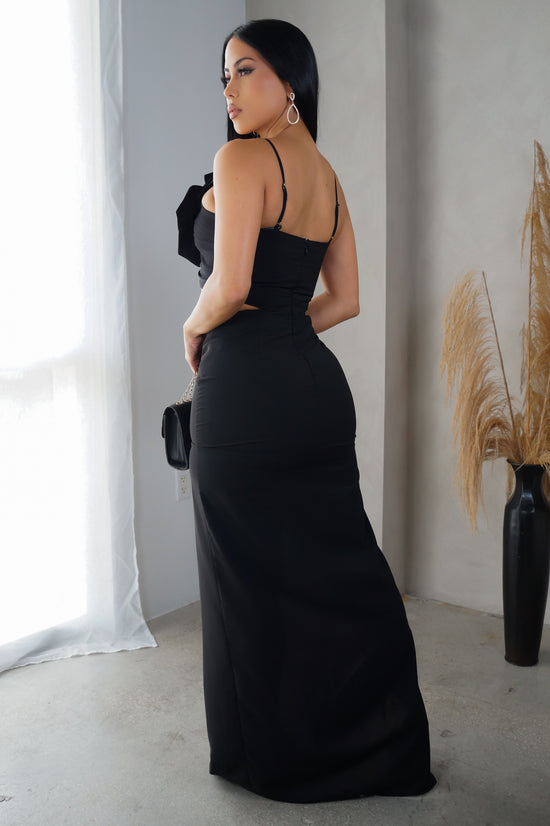 Hey Lover Maxi Dress - Black