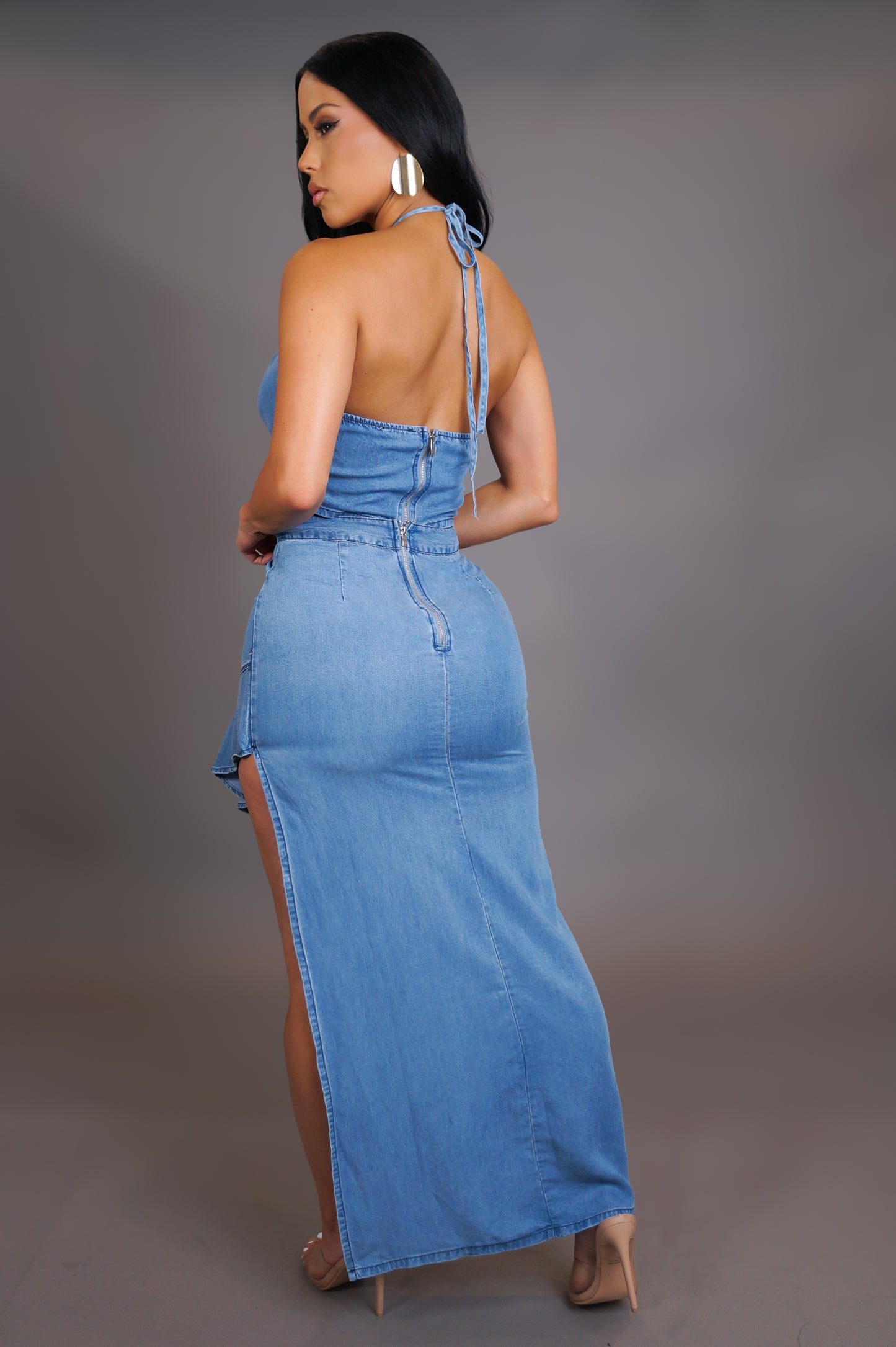 Timeless Skirt Set - Denim