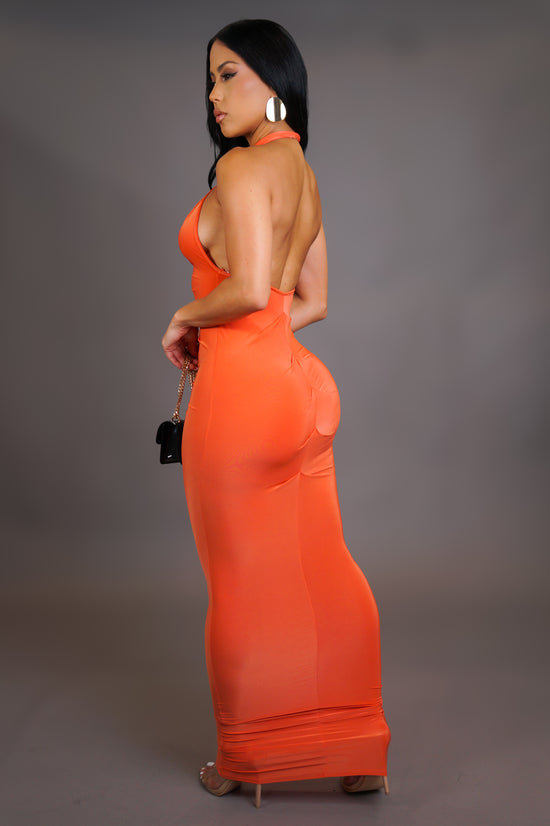 Oh So Wild Maxi Dress - Orange