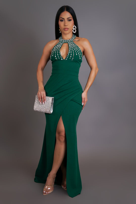 Break Up Maxi Dress - Green