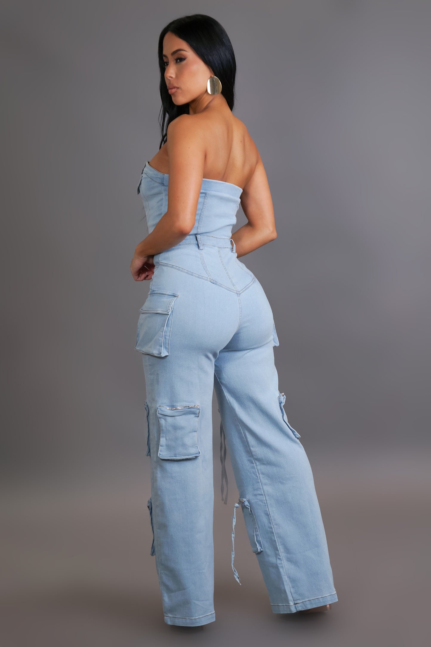 Casual Times Jumpsuit- Denim