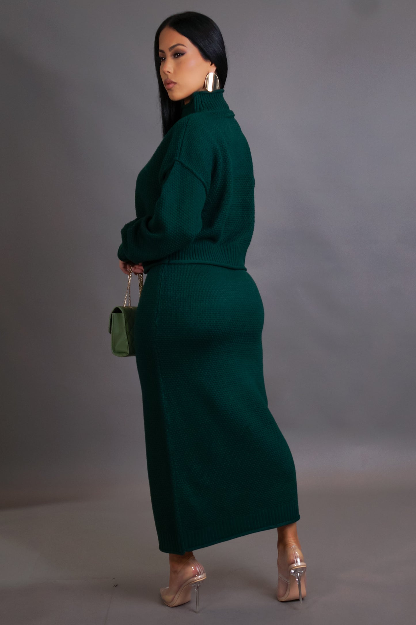 As If Skirt Set - Green