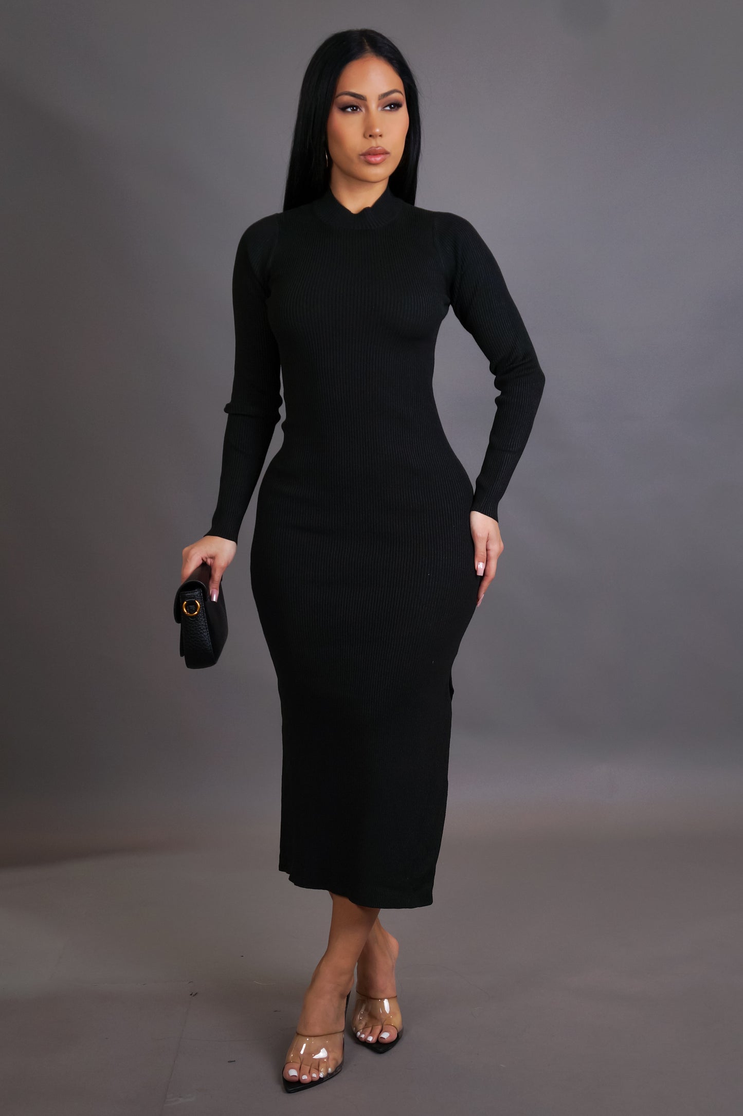 My Moment Midi Dress - Black