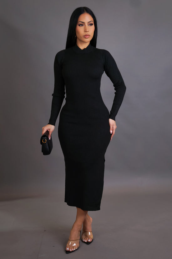 My Moment Midi Dress - Black