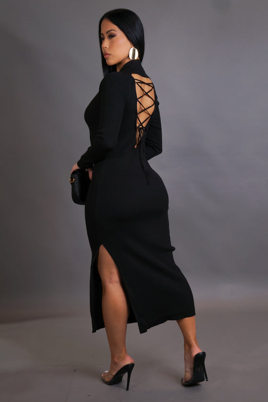 My Moment Midi Dress - Black