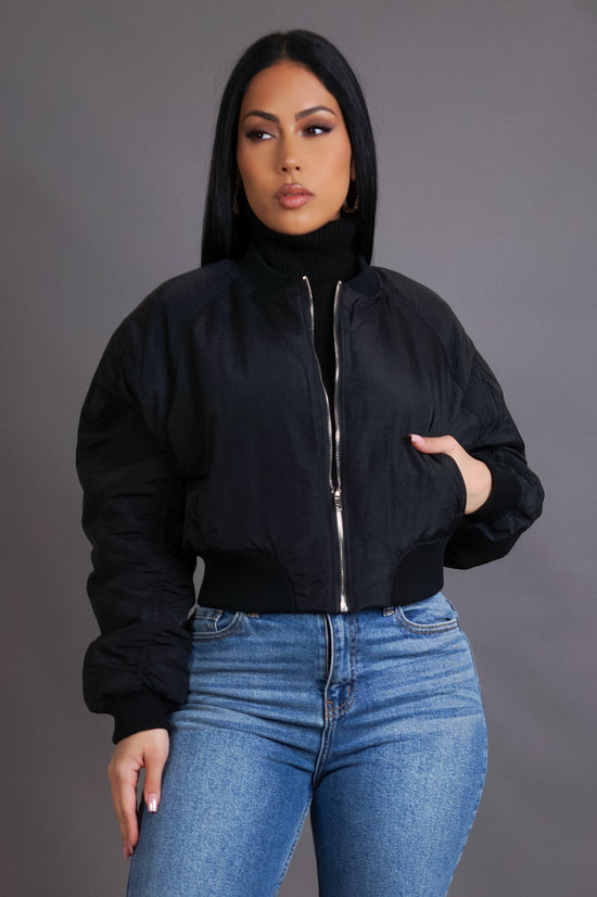 Something About It Jacket - Black