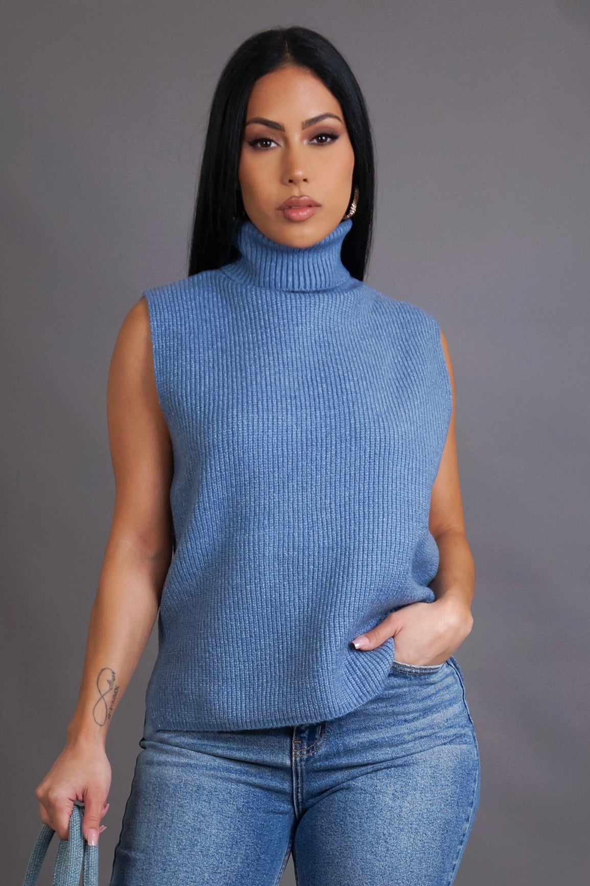 Perfect For Fall Top -Blue