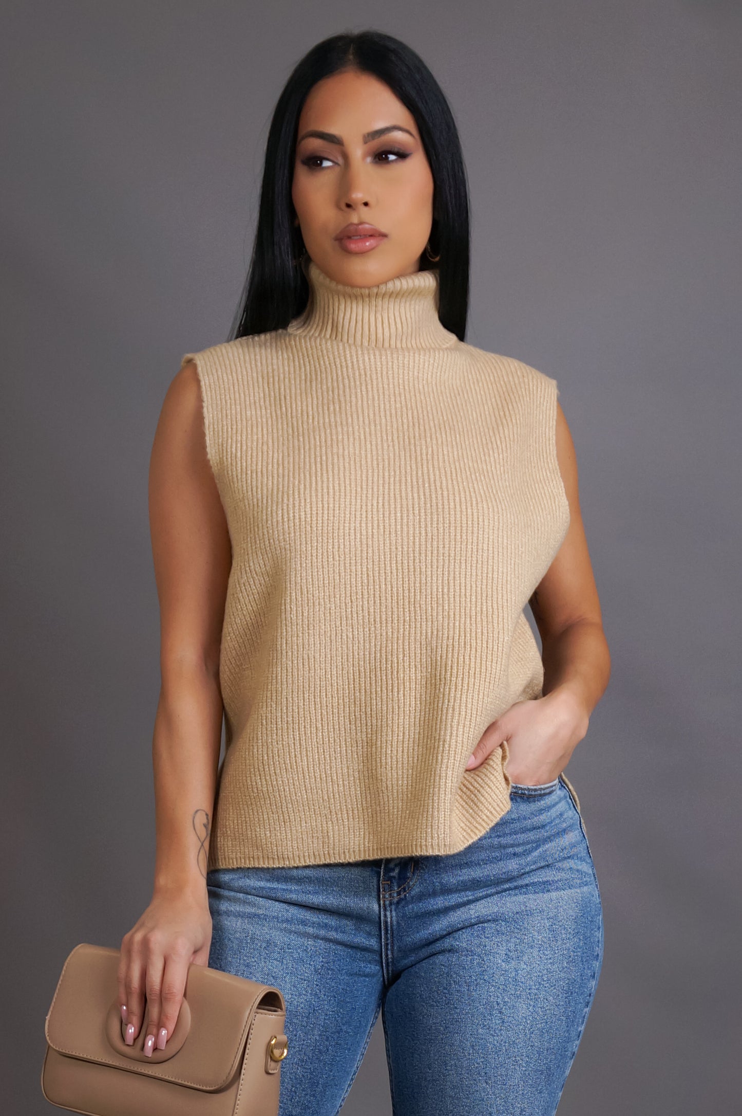 Perfect For Fall Top -Sand