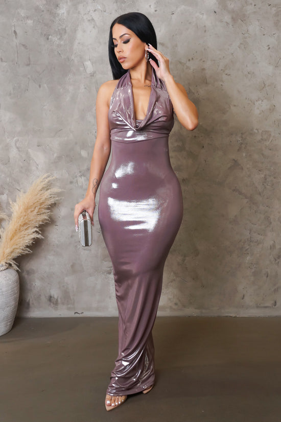 Load image into Gallery viewer, New Rules Maxi Dress - Metallic
