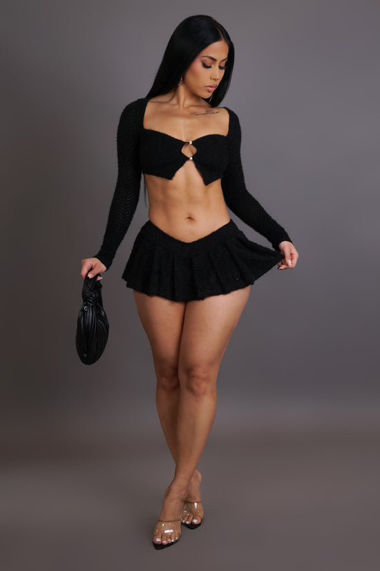 Can't Compete Skort Set - Black