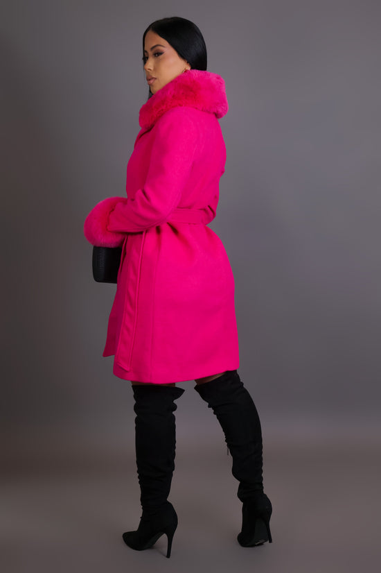 City Glam Coat - Pink