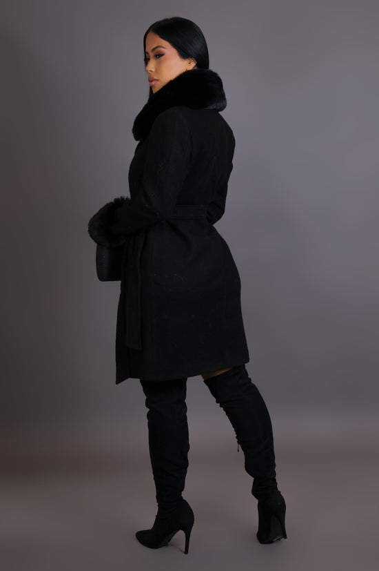 City Glam Coat - Black