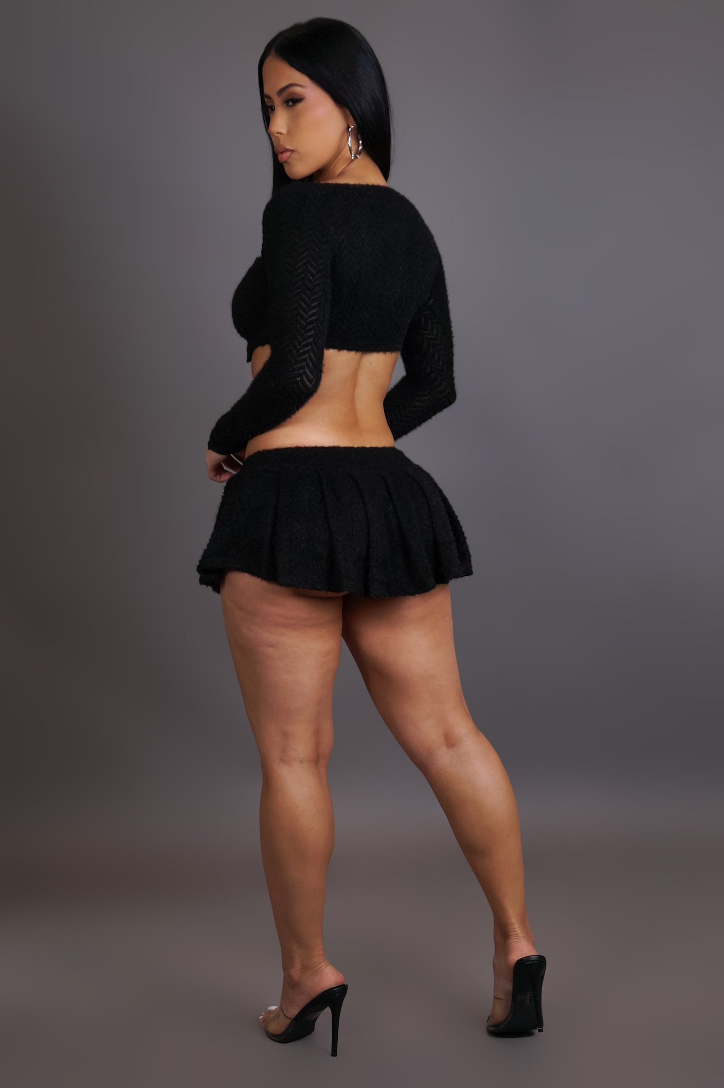 Can't Compete Skort Set - Black