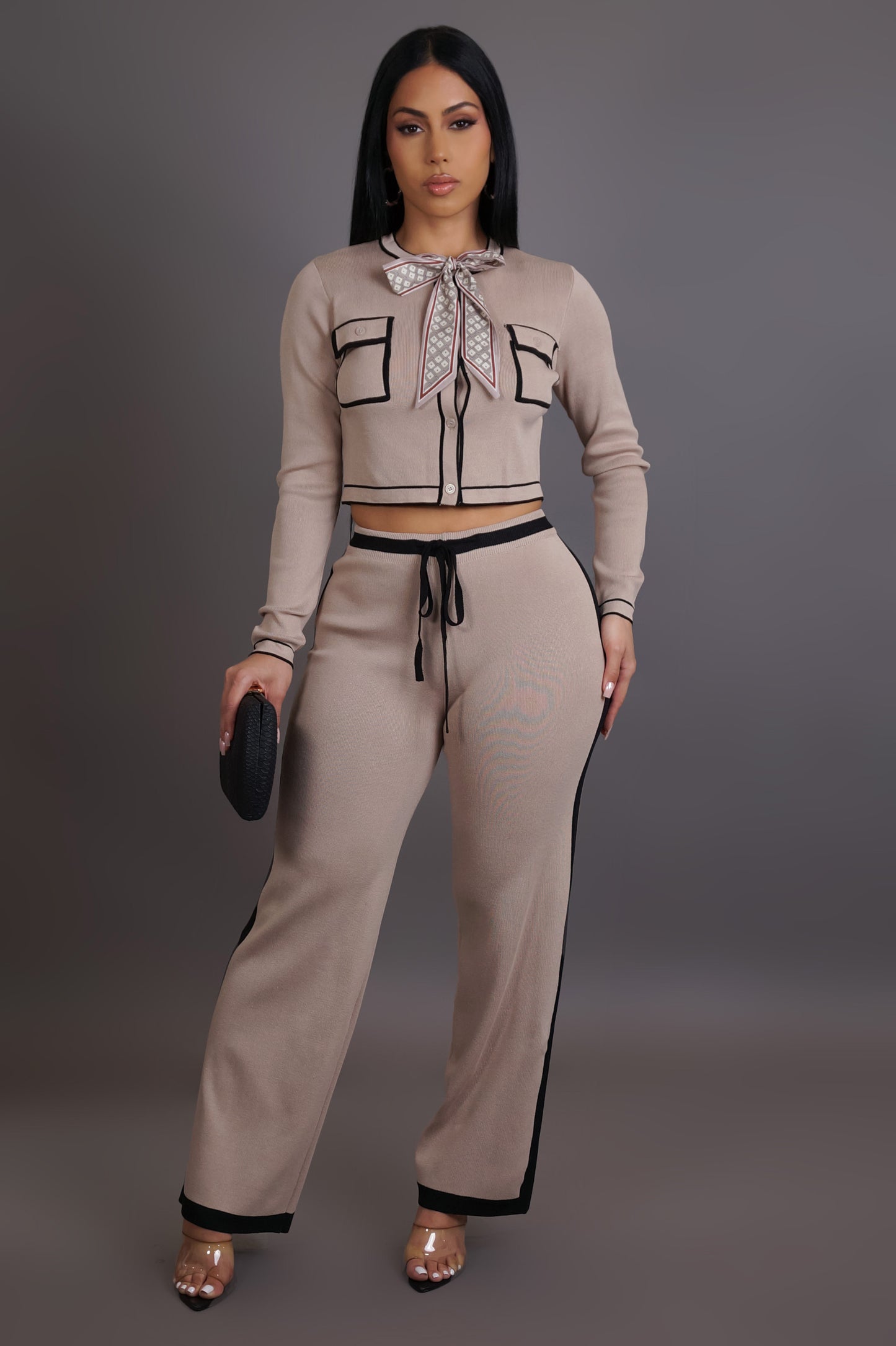 She's Chill Pant Set - Cream