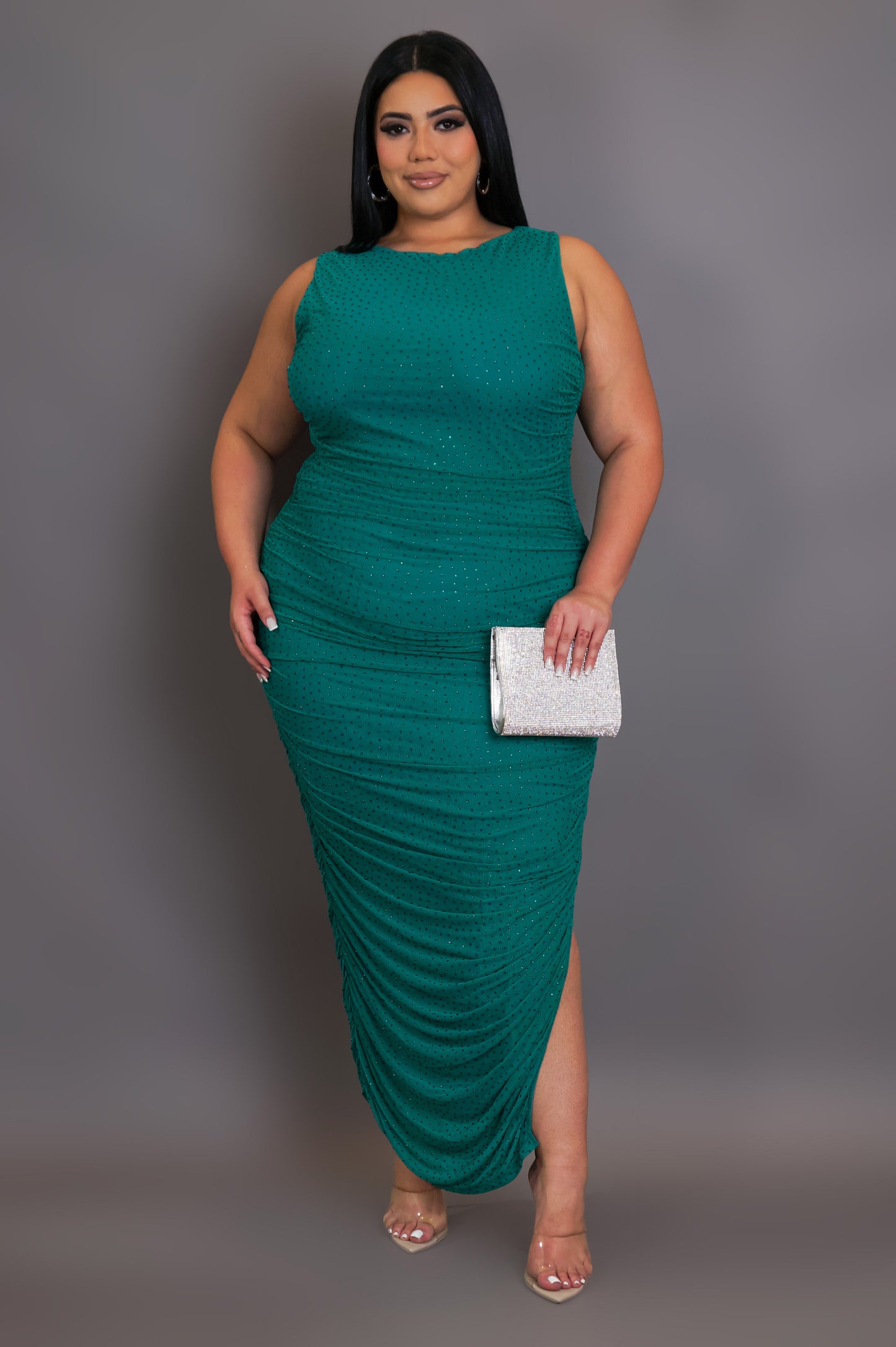 Like An Angel Midi Dress - Teal