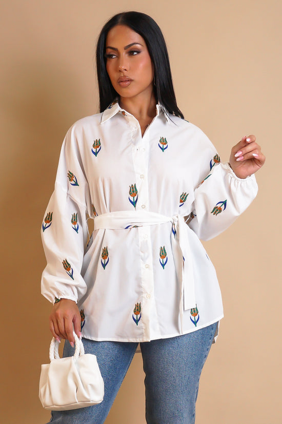 Making Decisions Blouse - White