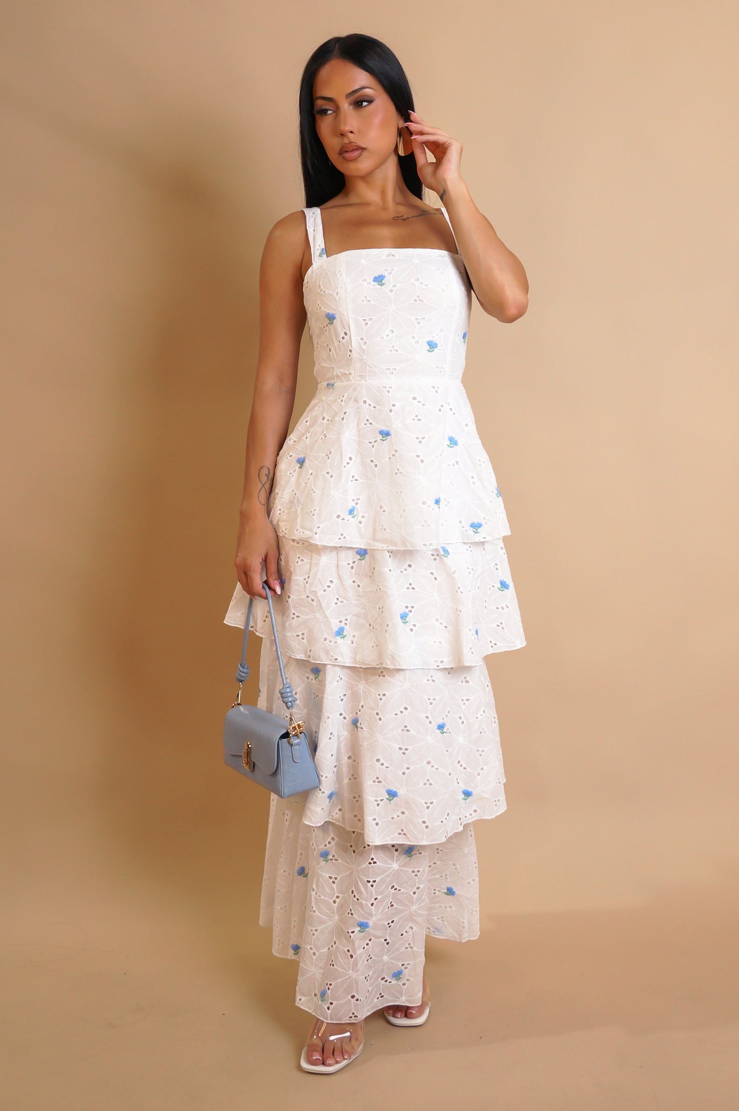 Little Things Midi Dress - Blue