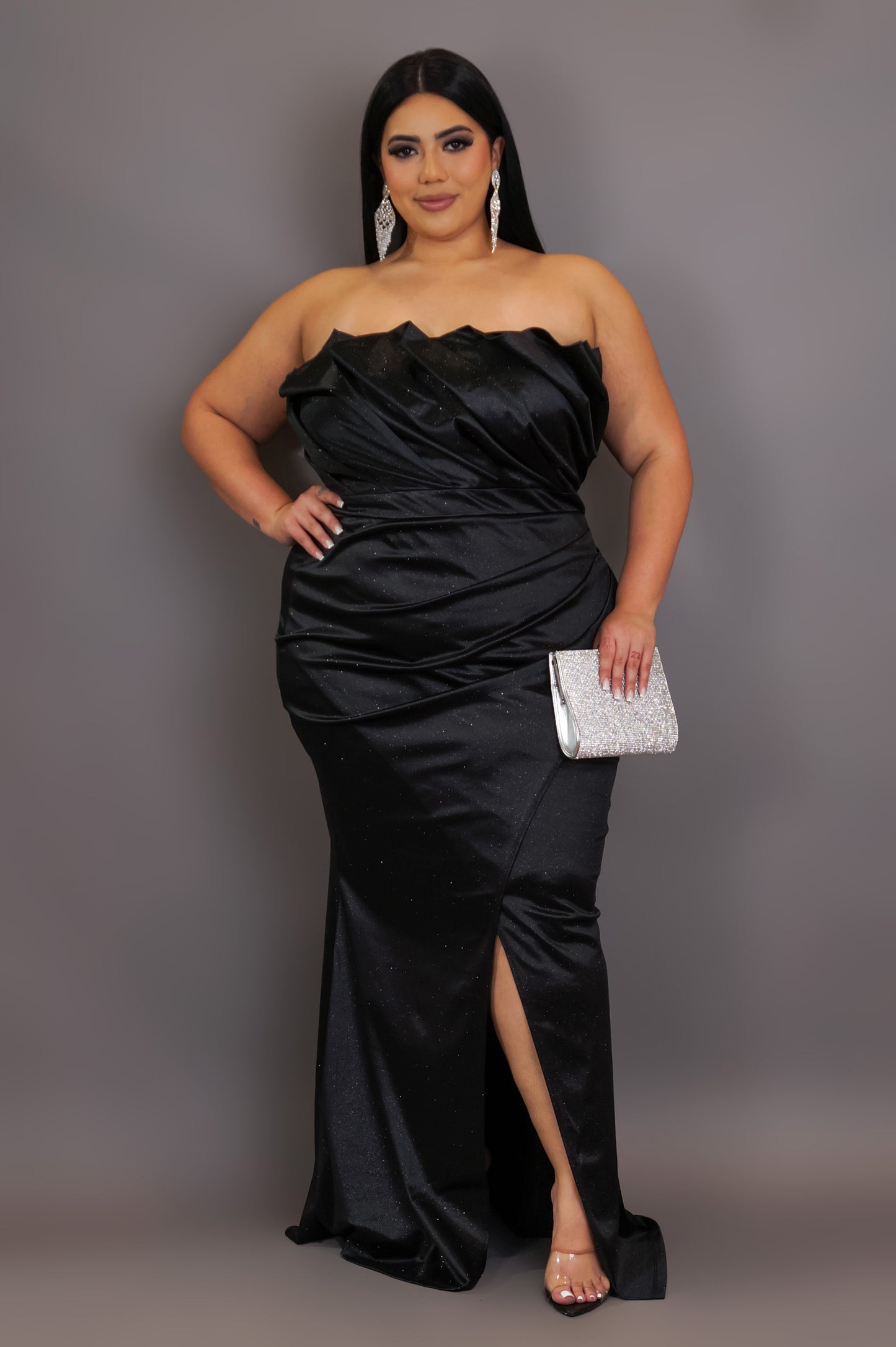 Glam Ready Maxi Dress - Black