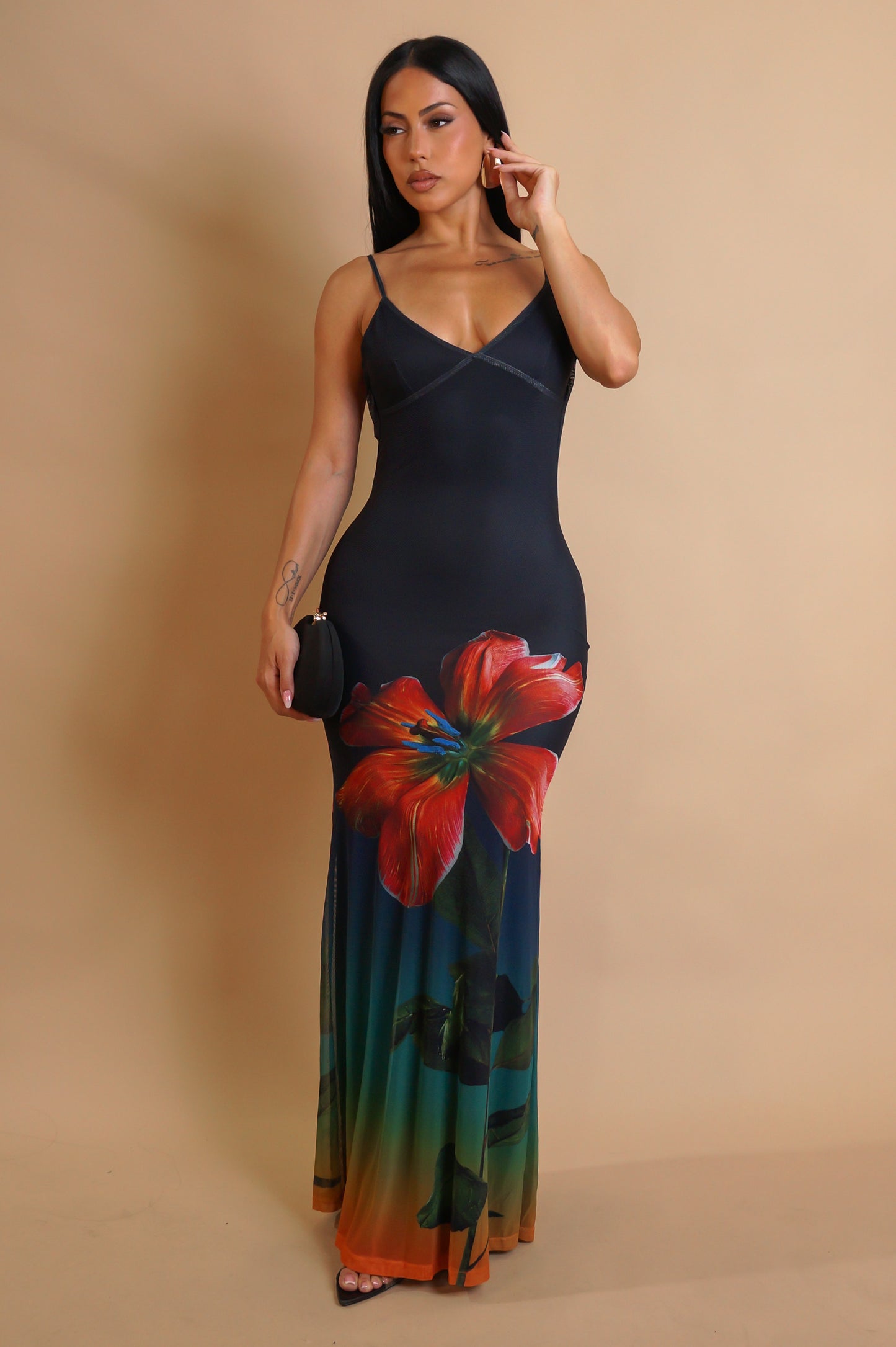 Back For More Maxi Dress- Black