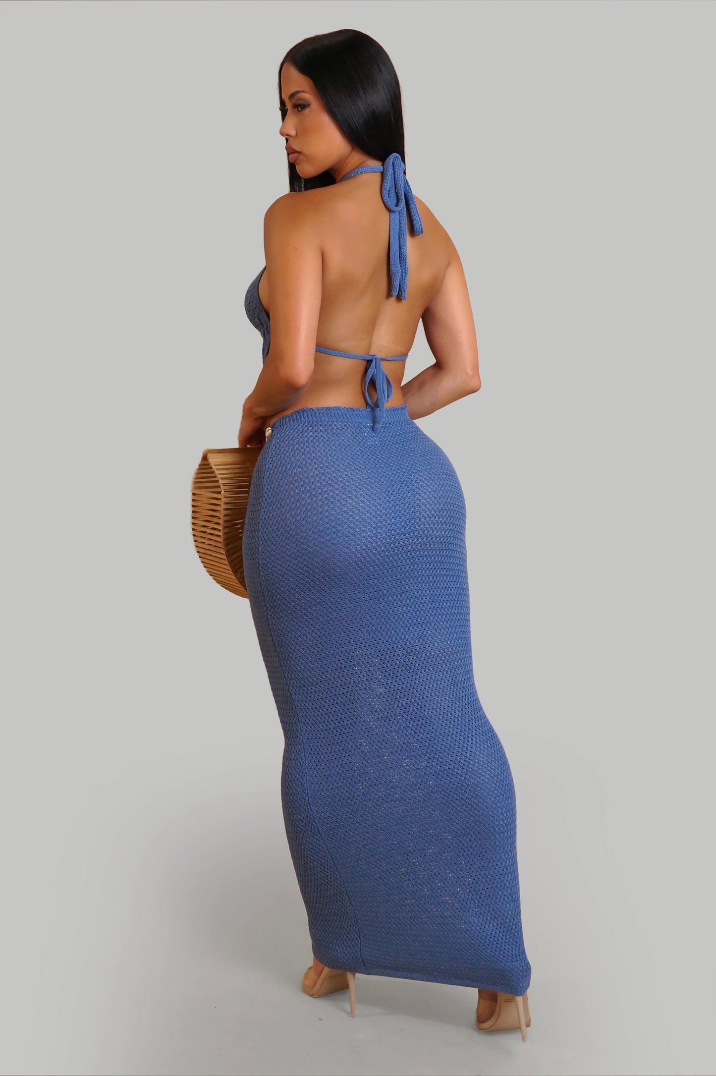 Living For The Memories Maxi Dress- Blue