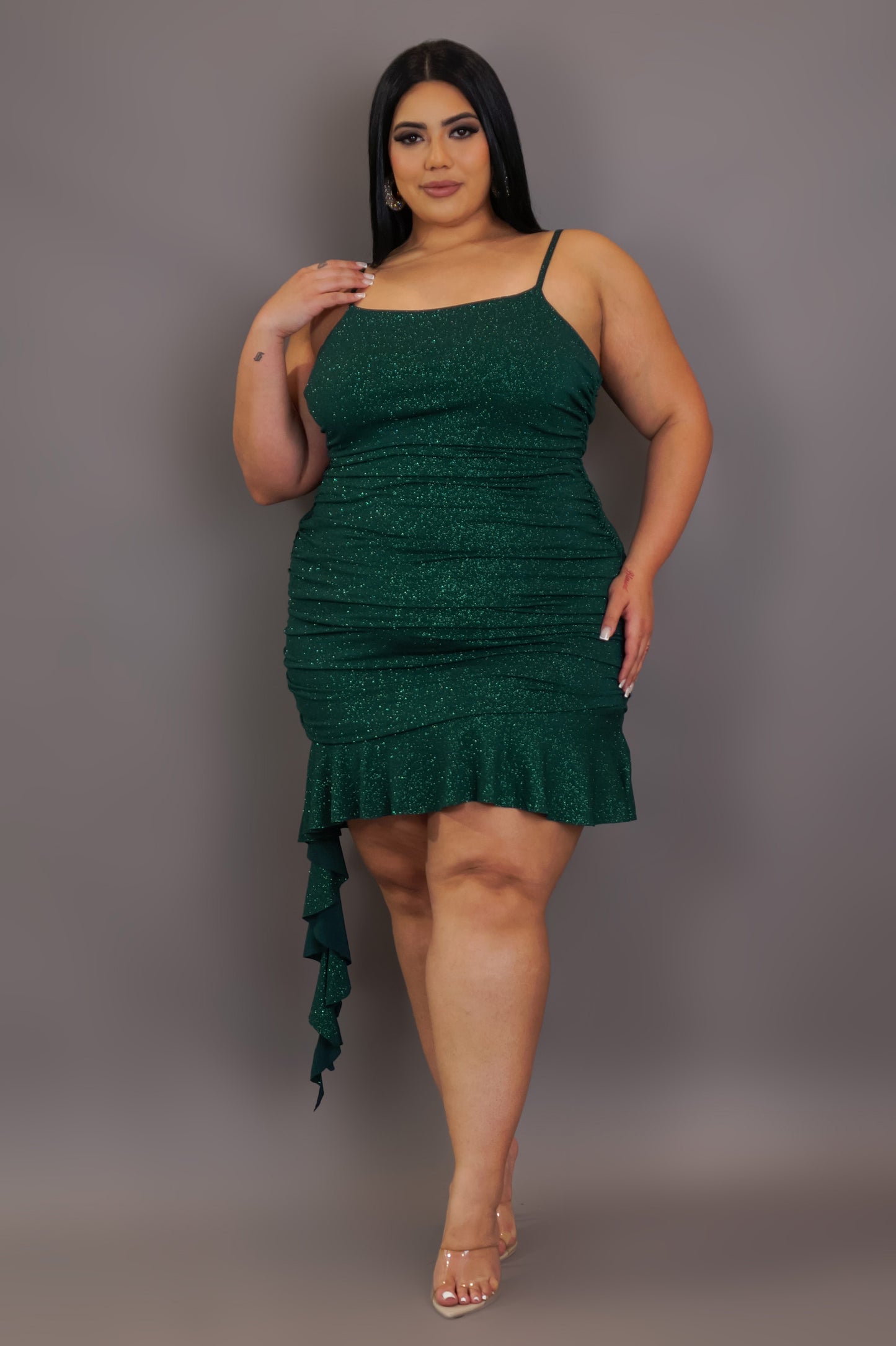 Just Right Mini Dress - Green