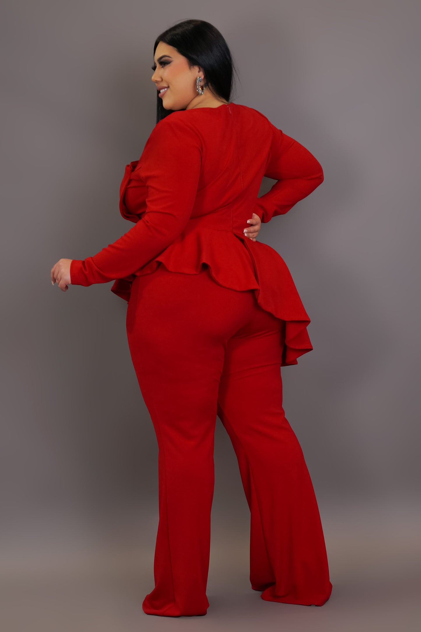 Leveling Up Jumpsuit - Red