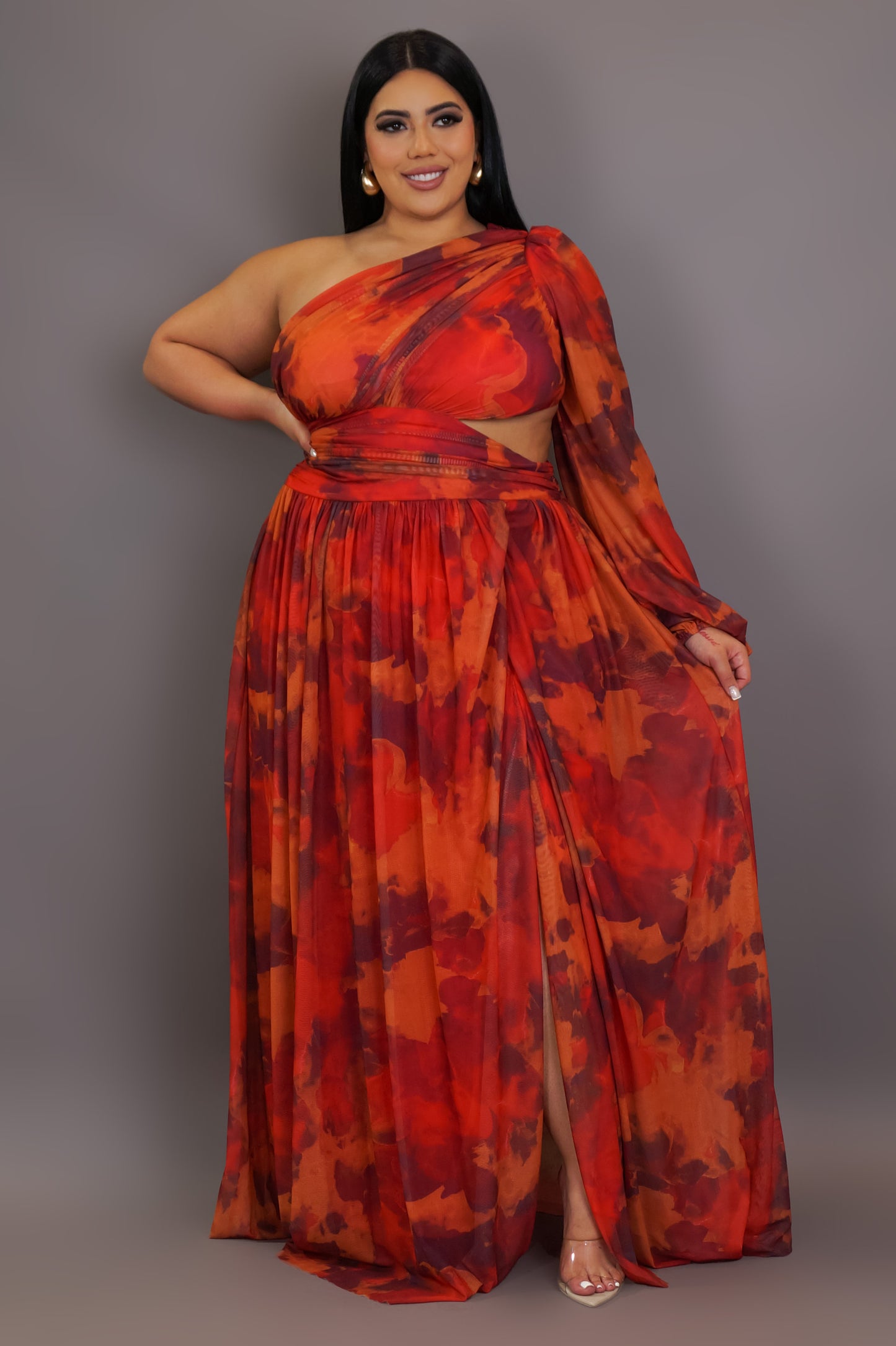 Nights Like This Maxi Dress - Orange