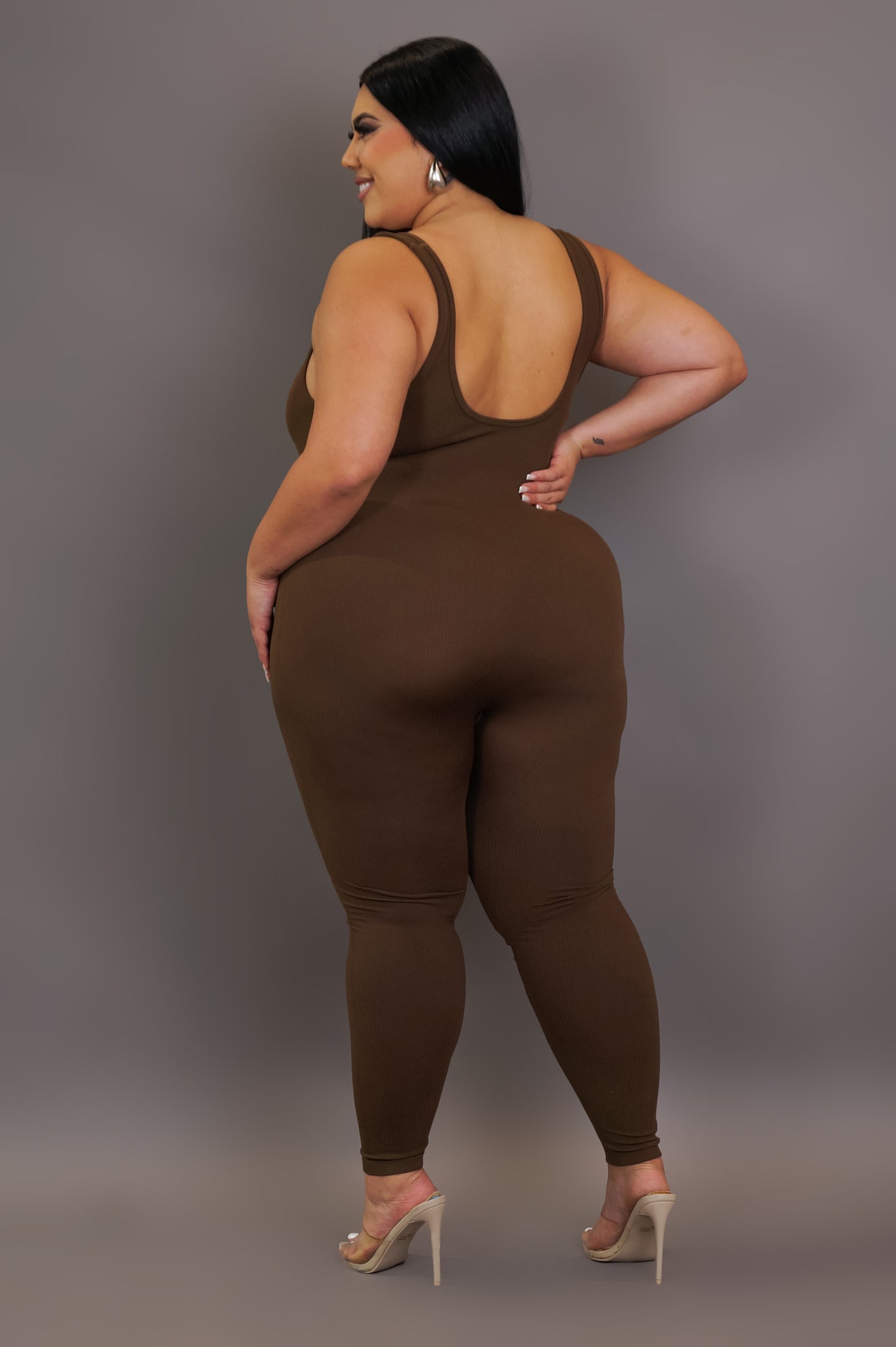 Getting Comfy Jumpsuit - Brown