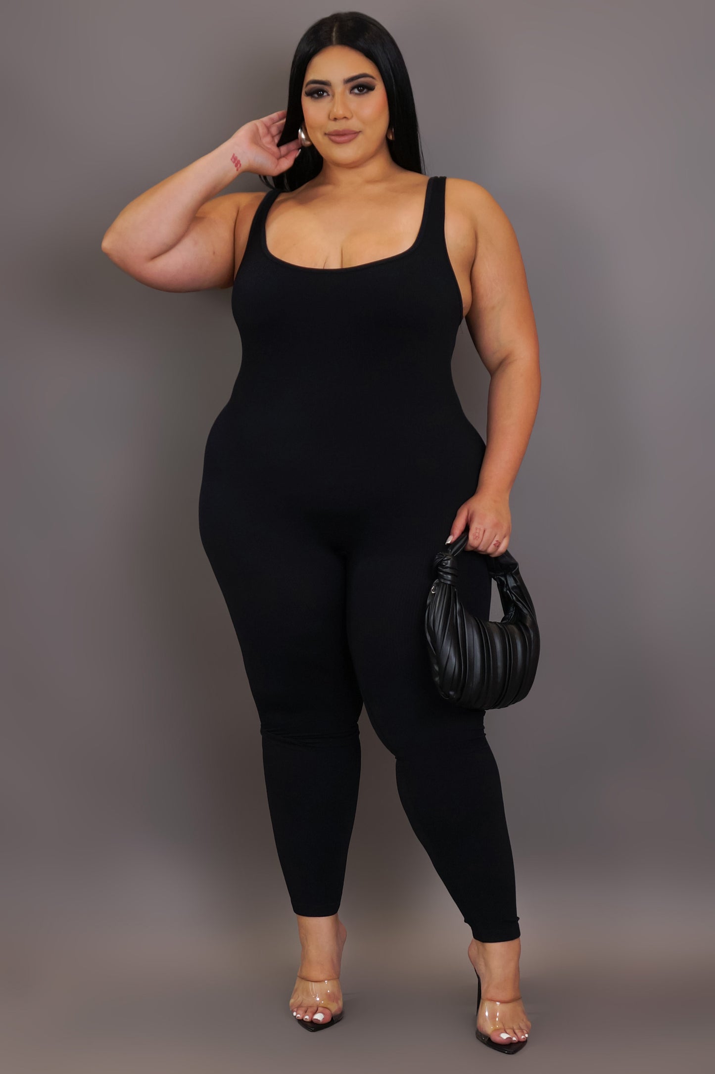 Getting Comfy Jumpsuit - Black