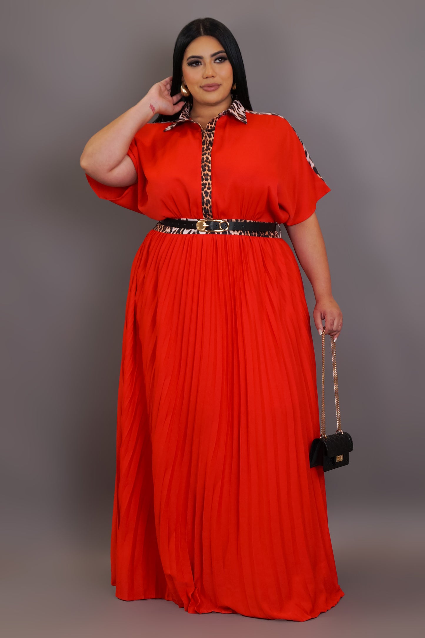 Surrounded By Greatness Maxi Dress - Red