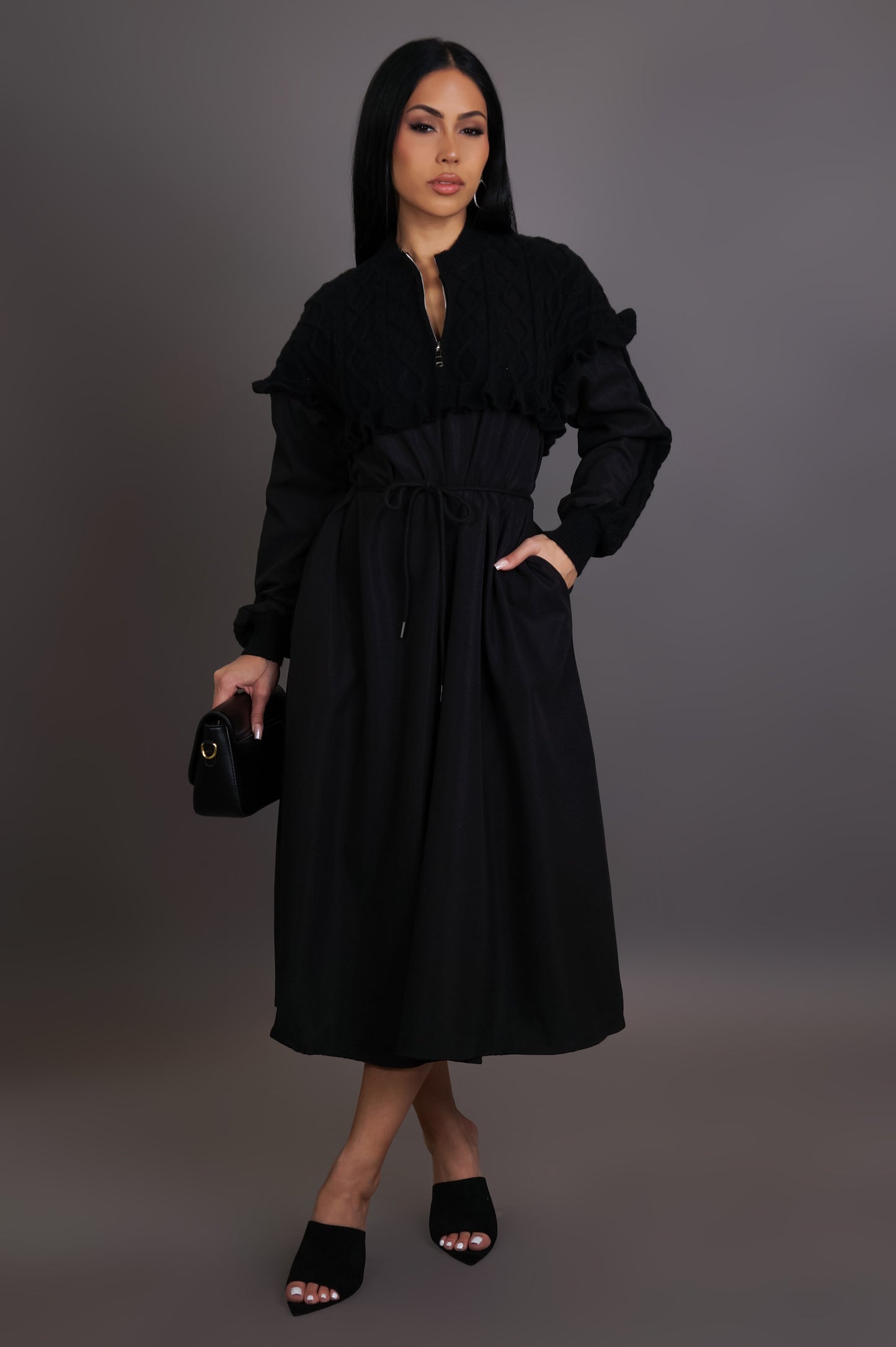 Precious To Me Maxi Dress - Black