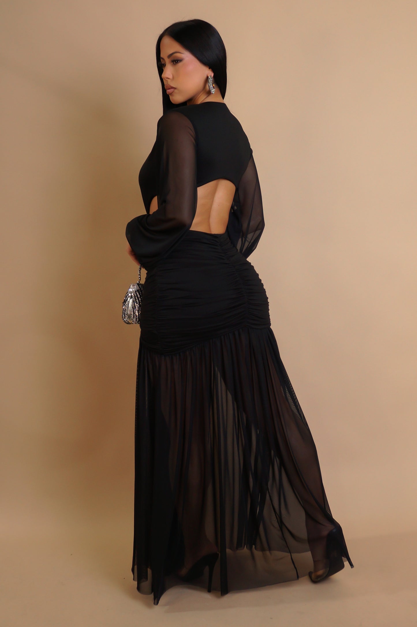 To The Core Maxi Dress- Black