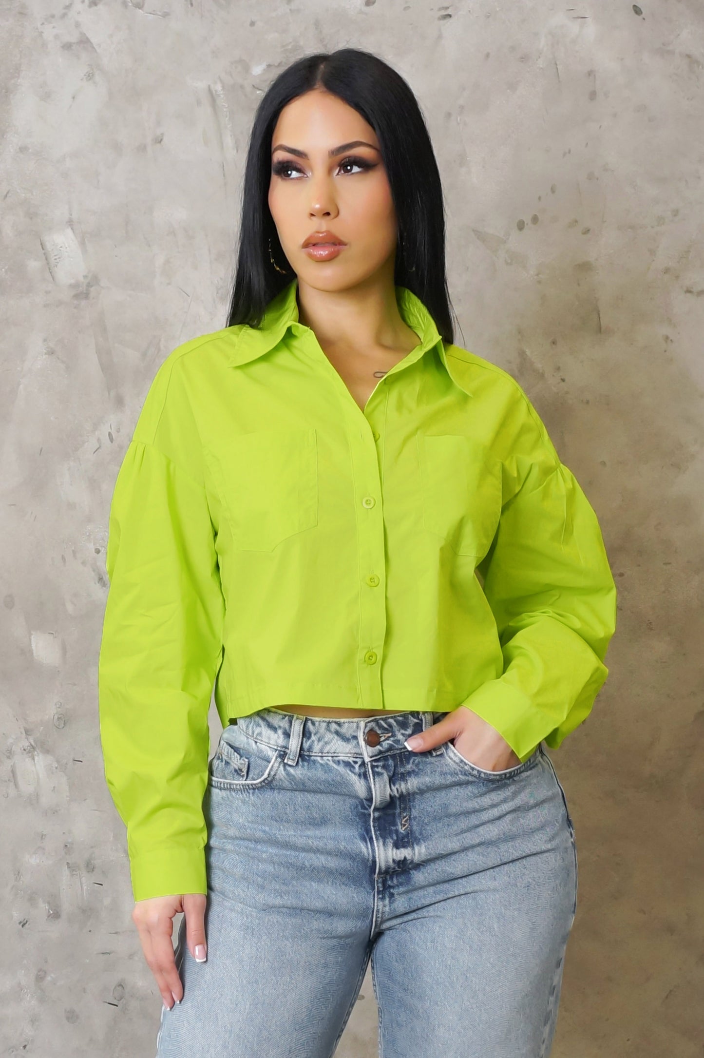 Use To This Crop Top - Green