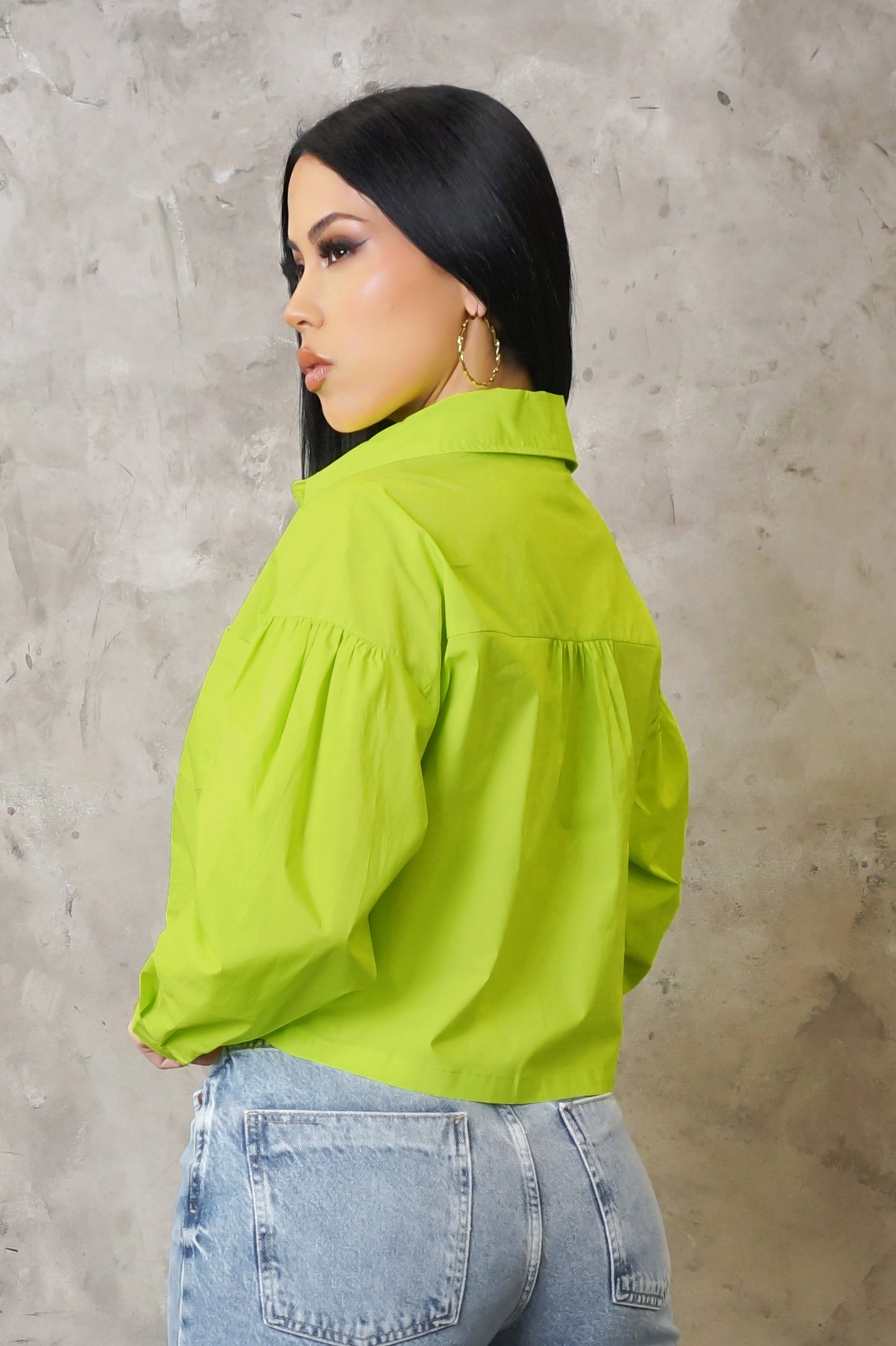 Use To This Crop Top - Green