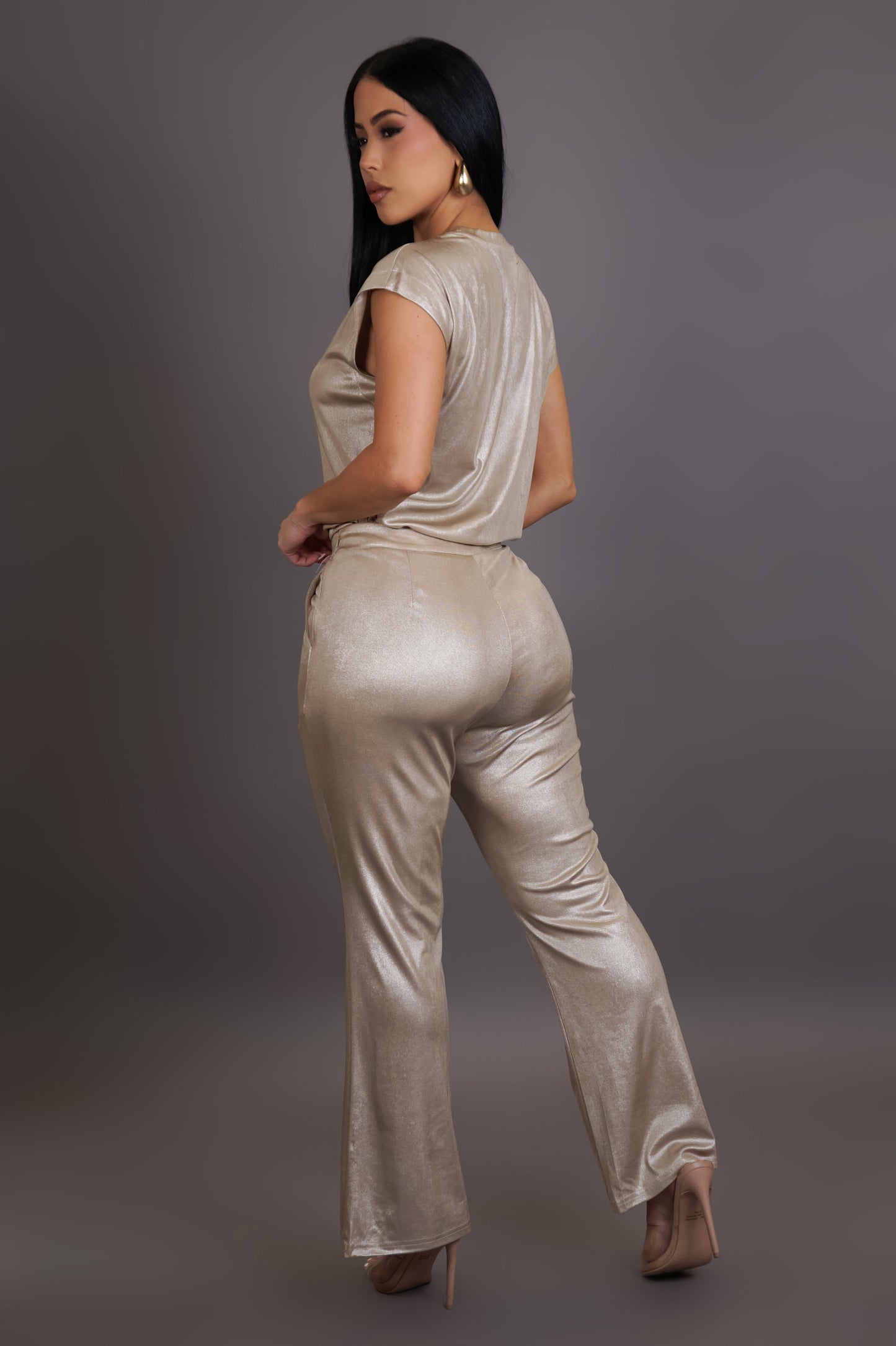 Timeless Pant Set - Champagne