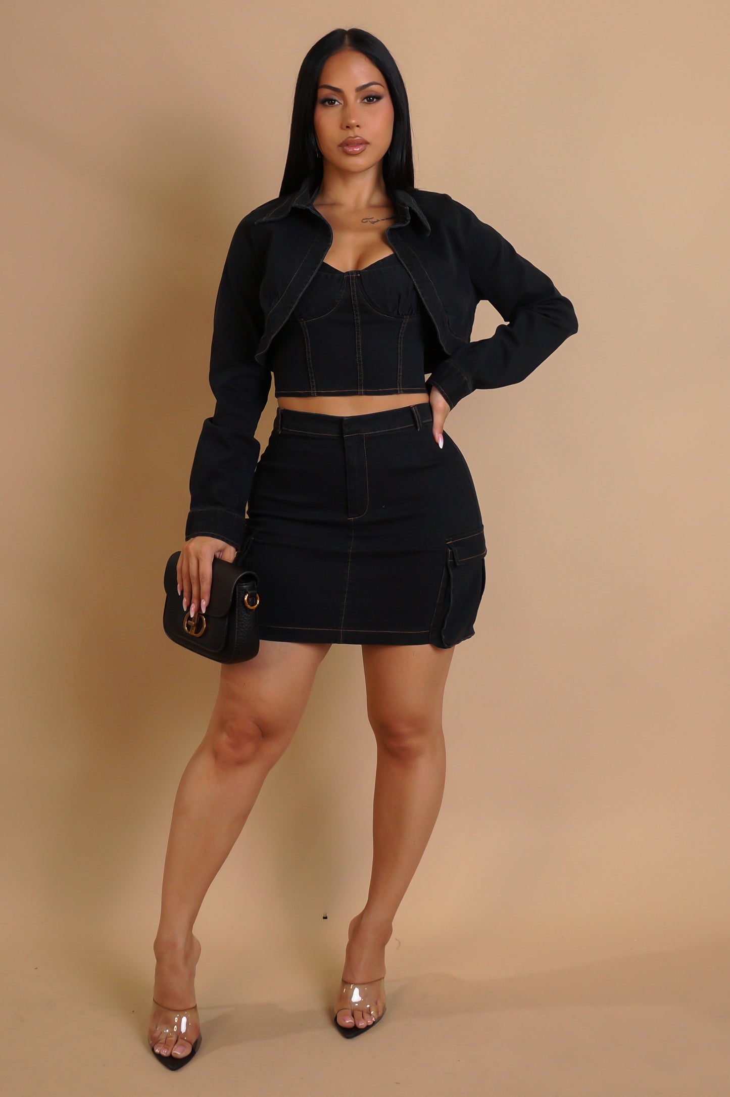 Let Me Know 3 Piece Set- Black