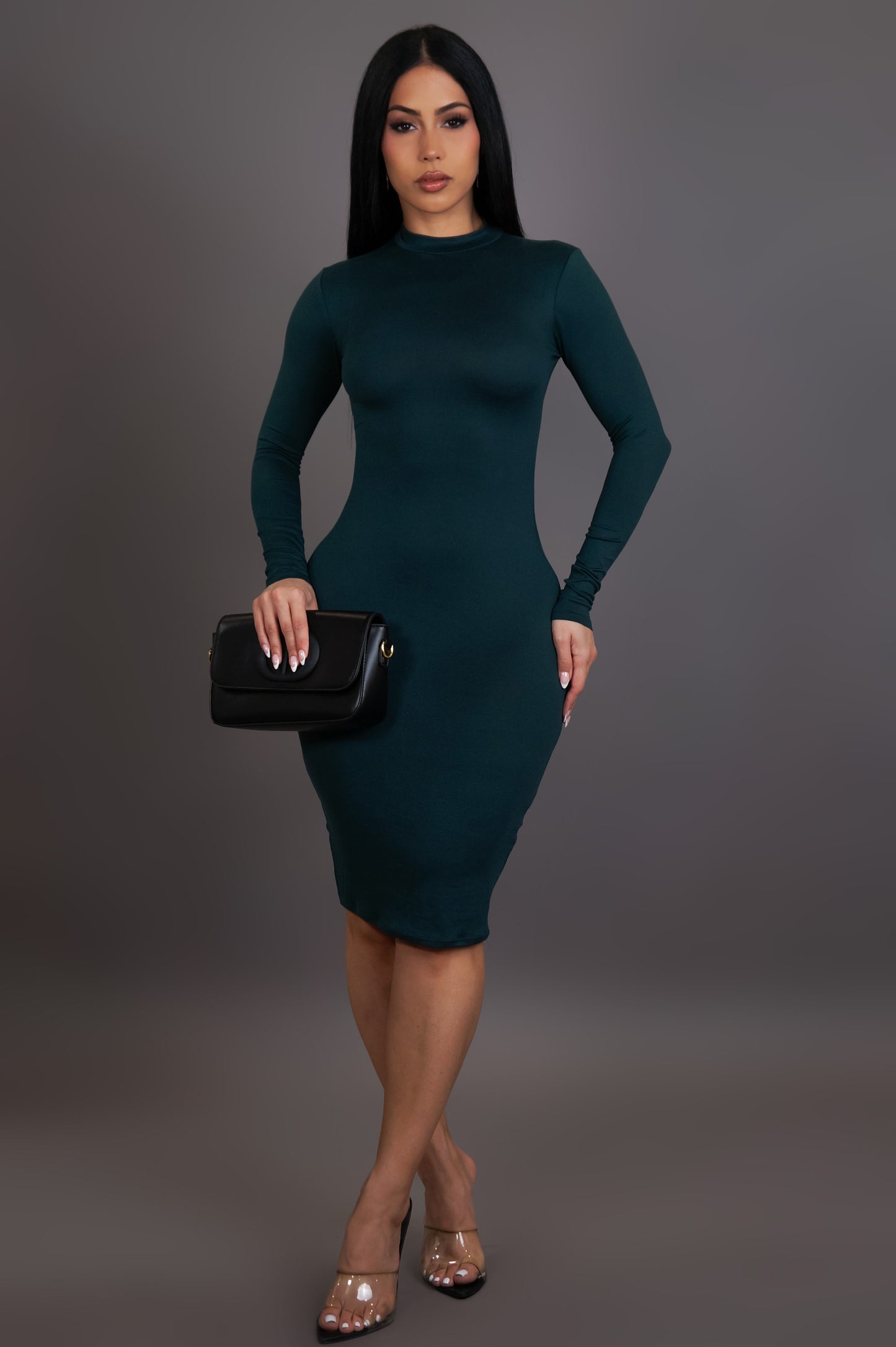 All Night Mini Dress - Green