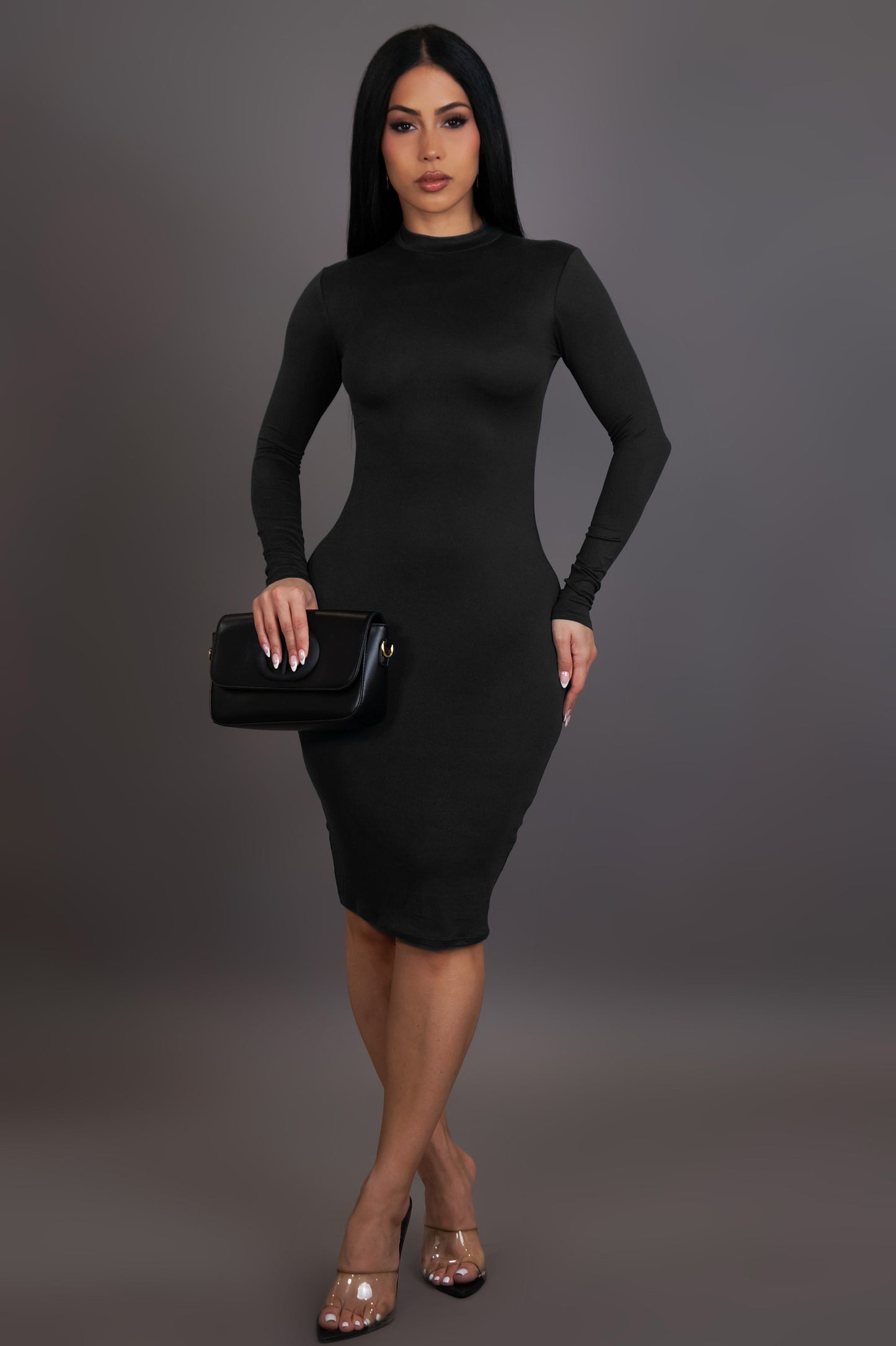 All Night Mini Dress - Black